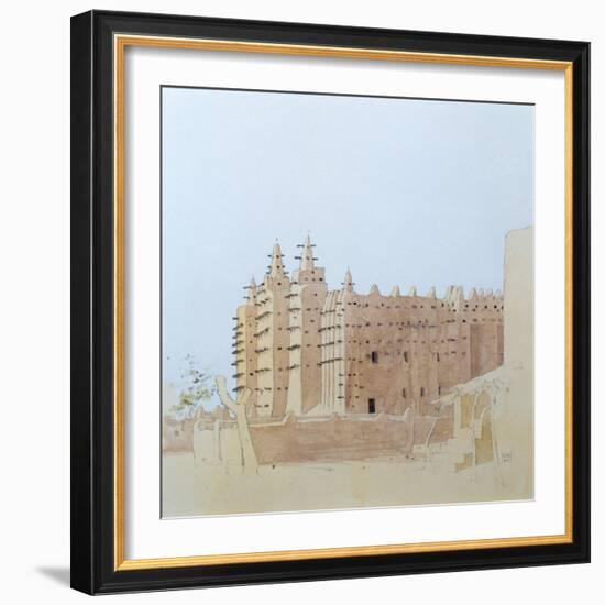 Djenne (Mali) Grande Mosquee, Tuesday, 2000-Charlie Millar-Framed Giclee Print