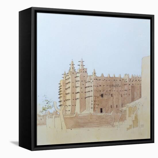 Djenne (Mali) Grande Mosquee, Tuesday, 2000-Charlie Millar-Framed Premier Image Canvas