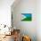Djibouti Flag Design with Wood Patterning - Flags of the World Series-Philippe Hugonnard-Mounted Art Print displayed on a wall