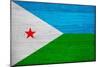 Djibouti Flag Design with Wood Patterning - Flags of the World Series-Philippe Hugonnard-Mounted Art Print