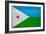 Djibouti Flag Design with Wood Patterning - Flags of the World Series-Philippe Hugonnard-Framed Premium Giclee Print