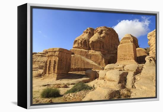 Djinn Blocks, Bab As-Siq (Entrance to the Siq), Petra, Jordan, Middle East-Eleanor Scriven-Framed Premier Image Canvas