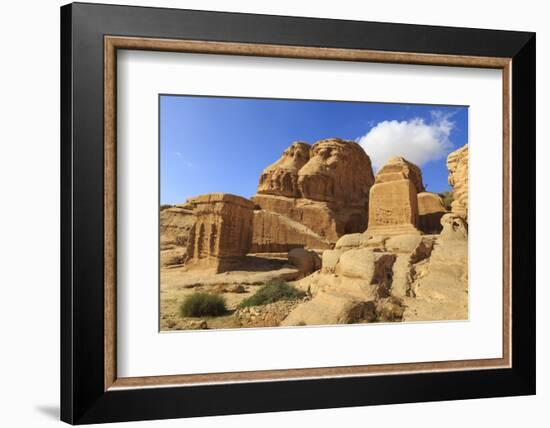 Djinn Blocks, Bab As-Siq (Entrance to the Siq), Petra, Jordan, Middle East-Eleanor Scriven-Framed Photographic Print