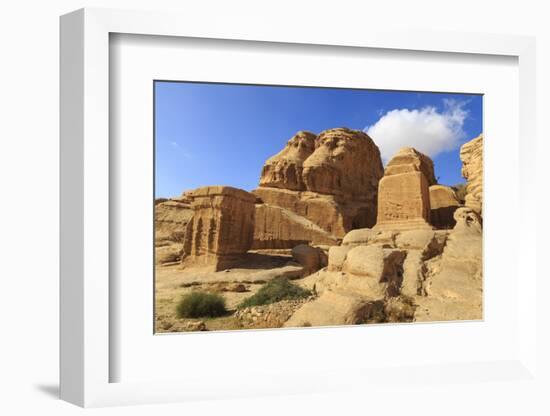 Djinn Blocks, Bab As-Siq (Entrance to the Siq), Petra, Jordan, Middle East-Eleanor Scriven-Framed Photographic Print