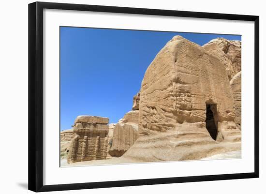 Djinn Blocks, Dating from Between 50 BC and 50 Ad, Petra, Jordan, Middle East-Richard Maschmeyer-Framed Photographic Print