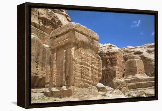 Djinn Blocks, Dating from Between 50 BC and 50 Ad, Petra, Jordan, Middle East-Richard Maschmeyer-Framed Premier Image Canvas