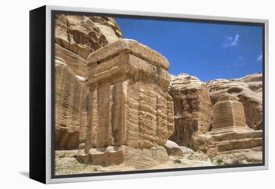 Djinn Blocks, Dating from Between 50 BC and 50 Ad, Petra, Jordan, Middle East-Richard Maschmeyer-Framed Premier Image Canvas