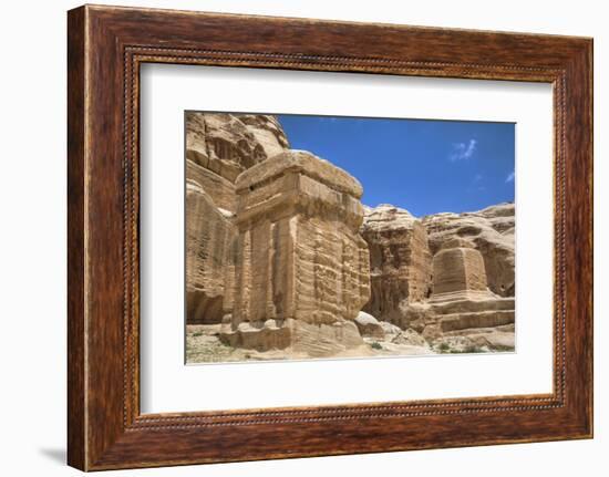 Djinn Blocks, Dating from Between 50 BC and 50 Ad, Petra, Jordan, Middle East-Richard Maschmeyer-Framed Photographic Print