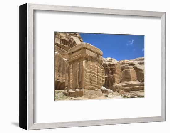 Djinn Blocks, Dating from Between 50 BC and 50 Ad, Petra, Jordan, Middle East-Richard Maschmeyer-Framed Photographic Print