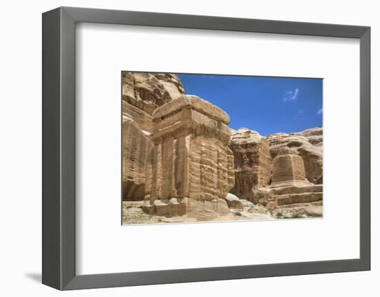 Djinn Blocks, Dating from Between 50 BC and 50 Ad, Petra, Jordan, Middle East-Richard Maschmeyer-Framed Photographic Print