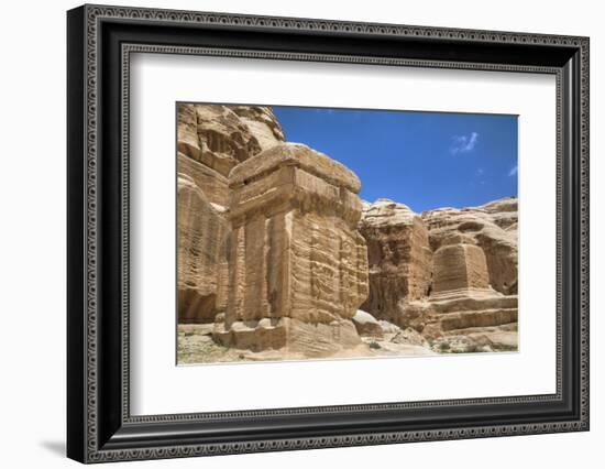 Djinn Blocks, Dating from Between 50 BC and 50 Ad, Petra, Jordan, Middle East-Richard Maschmeyer-Framed Photographic Print