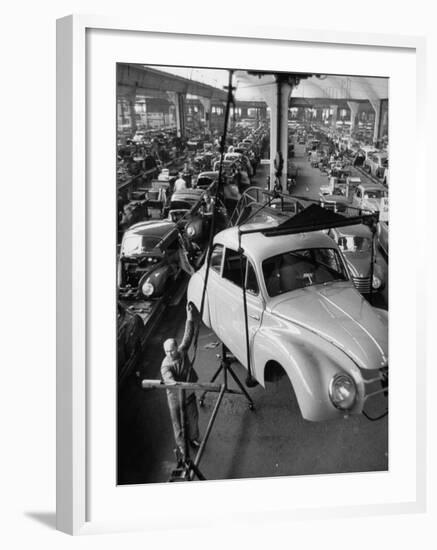 Dkw Auto Works, New 1954 Opels Getting Made-Ralph Crane-Framed Premium Photographic Print