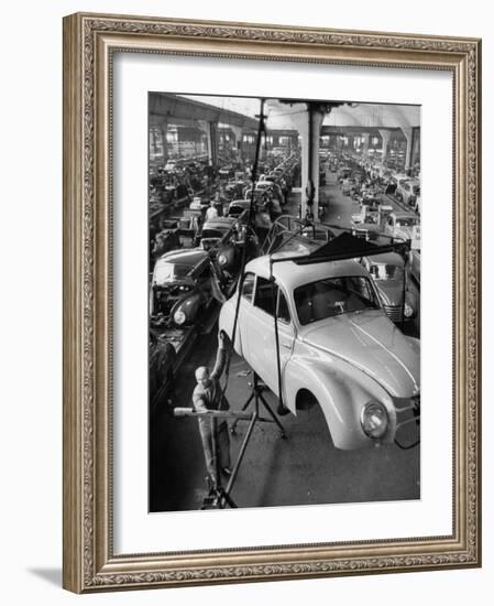 Dkw Auto Works, New 1954 Opels Getting Made-Ralph Crane-Framed Photographic Print