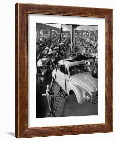 Dkw Auto Works, New 1954 Opels Getting Made-Ralph Crane-Framed Photographic Print