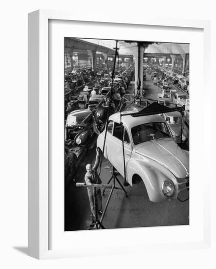 Dkw Auto Works, New 1954 Opels Getting Made-Ralph Crane-Framed Photographic Print