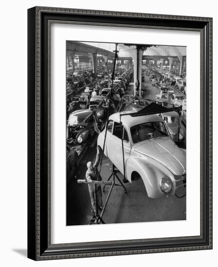 Dkw Auto Works, New 1954 Opels Getting Made-Ralph Crane-Framed Photographic Print