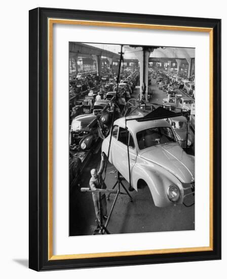 Dkw Auto Works, New 1954 Opels Getting Made-Ralph Crane-Framed Photographic Print