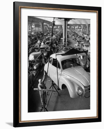 Dkw Auto Works, New 1954 Opels Getting Made-Ralph Crane-Framed Photographic Print