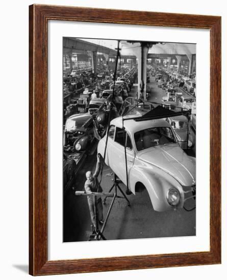 Dkw Auto Works, New 1954 Opels Getting Made-Ralph Crane-Framed Photographic Print