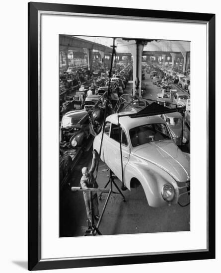 Dkw Auto Works, New 1954 Opels Getting Made-Ralph Crane-Framed Photographic Print