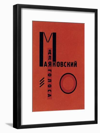 Dlia Golosa' (For the Voic), Berlin, 1923-Lazar Markovich Lissitzky-Framed Giclee Print