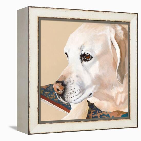 Dlynn's Dogs - Shell-Dlynn Roll-Framed Stretched Canvas