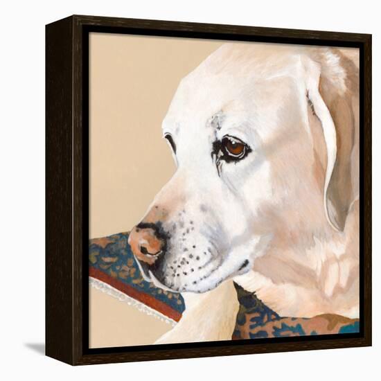 Dlynn's Dogs - Shell-Dlynn Roll-Framed Stretched Canvas