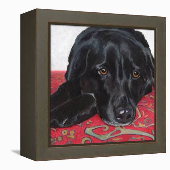 Dlynn's Dogs - Tallulah-Dlynn Roll-Framed Stretched Canvas