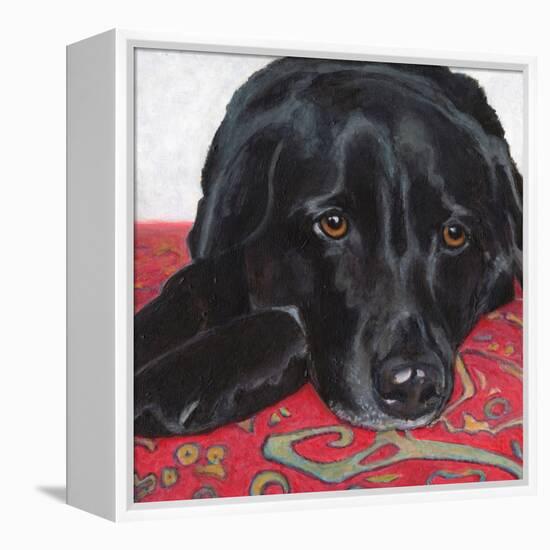 Dlynn's Dogs - Tallulah-Dlynn Roll-Framed Stretched Canvas