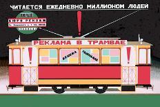 Advertise on the Tram-Dmitri Bulanov-Art Print