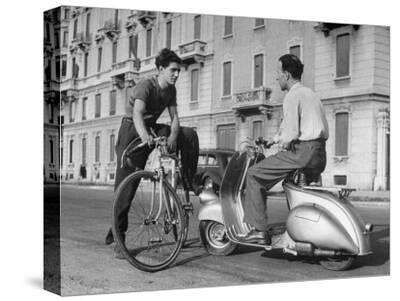 Vintage Vespa Poster Canvas Multi-Size Wall Art Print Motor Scooter Bike Girl