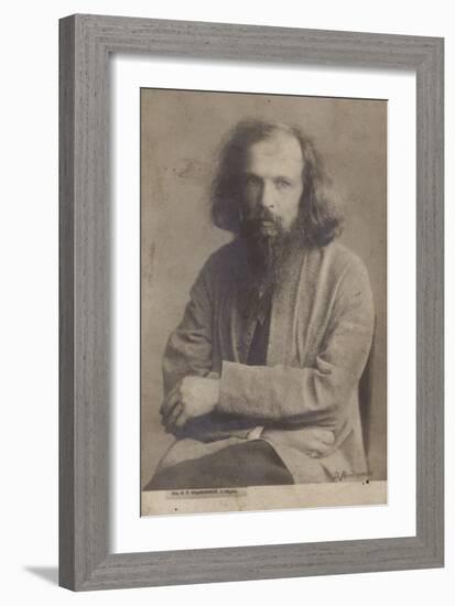 Dmitri Mendeleev, Russian Chemist-null-Framed Photographic Print