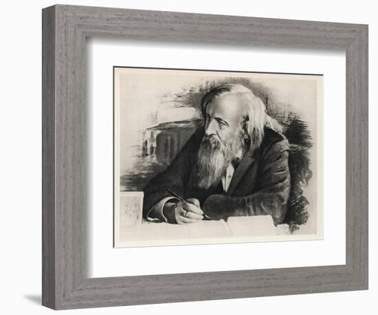 Dmitri Mendeleyev-null-Framed Art Print