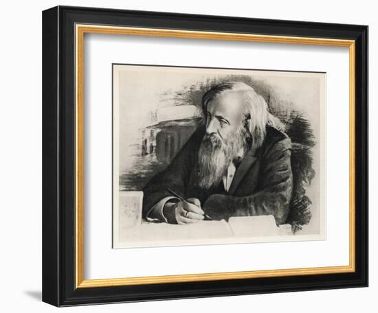 Dmitri Mendeleyev-null-Framed Art Print