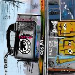 Image of Graffiti, Which Contains a Set of Symbols-Dmitriip-Art Print