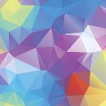 Abstract Triangle Background-Dmitriy Sergeev-Art Print