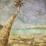 Tropical Beach At Beautiful Sunset. Nature Background-dmitry kushch-Premier Image Canvas