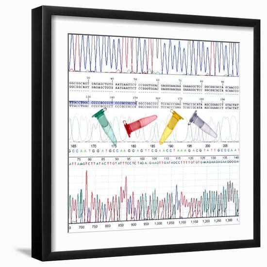 DNA Analysis-Kevin Curtis-Framed Premium Photographic Print