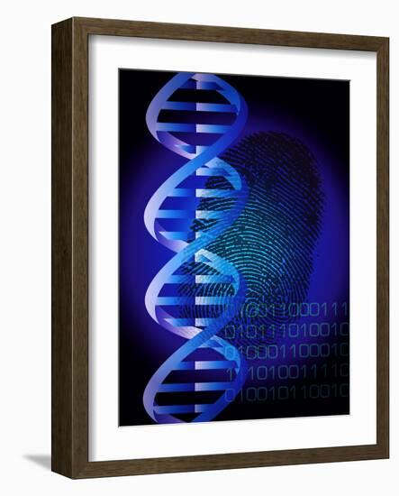 DNA Fingerprint-David Nicholls-Framed Photographic Print