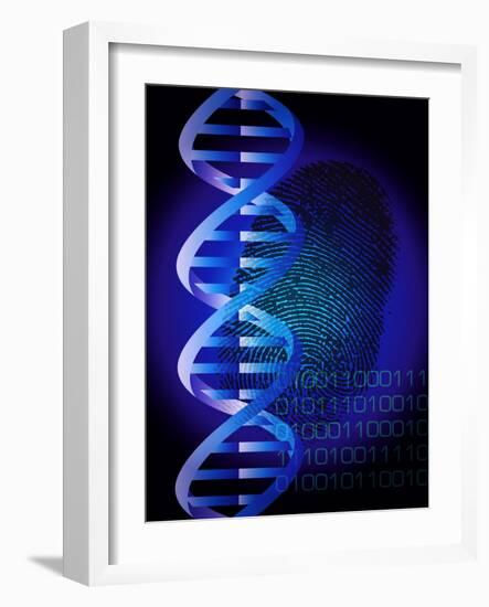 DNA Fingerprint-David Nicholls-Framed Photographic Print