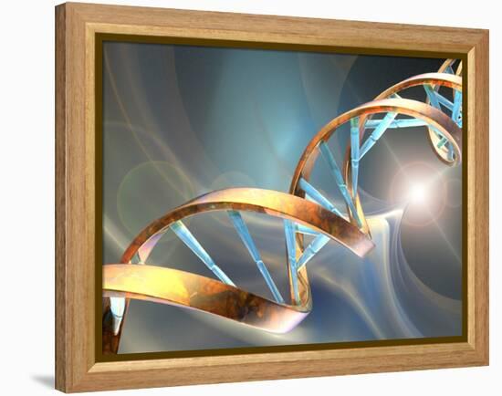 DNA Molecule, Artwork-Laguna Design-Framed Premier Image Canvas