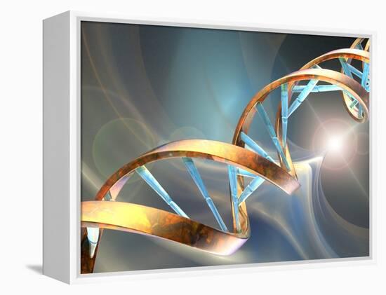 DNA Molecule, Artwork-Laguna Design-Framed Premier Image Canvas