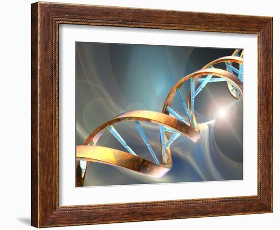 DNA Molecule, Artwork-Laguna Design-Framed Photographic Print