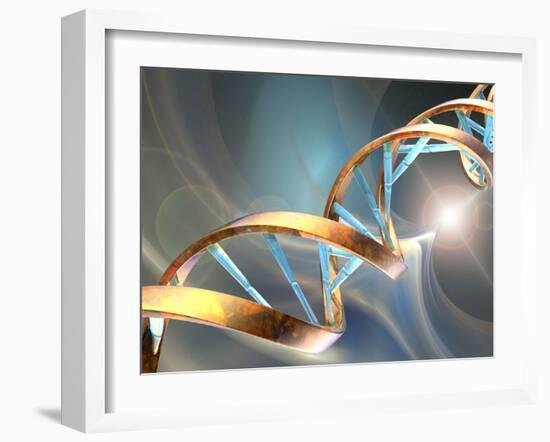 DNA Molecule, Artwork-Laguna Design-Framed Photographic Print