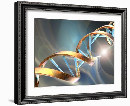 DNA Molecule, Artwork-Laguna Design-Framed Photographic Print