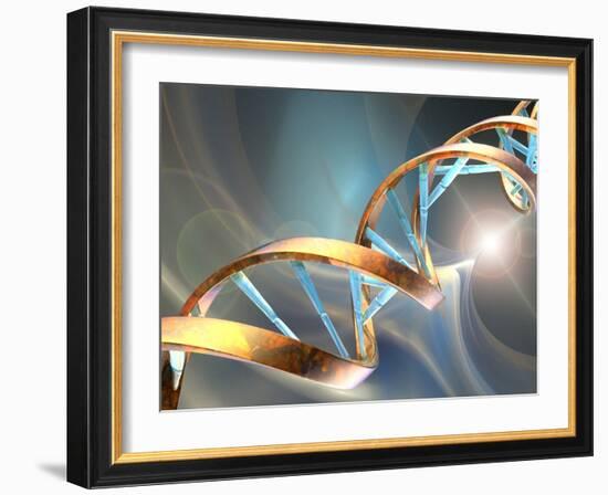 DNA Molecule, Artwork-Laguna Design-Framed Photographic Print