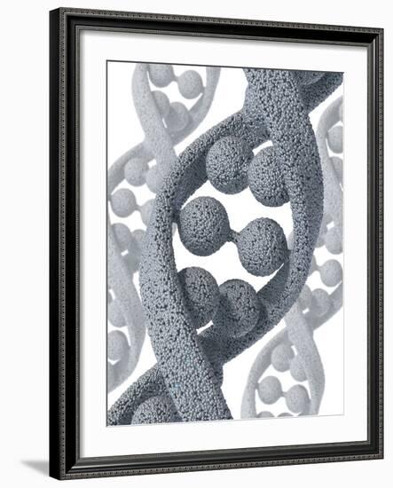 DNA Molecule, Artwork-David Mack-Framed Photographic Print