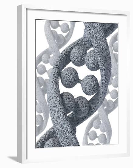 DNA Molecule, Artwork-David Mack-Framed Photographic Print