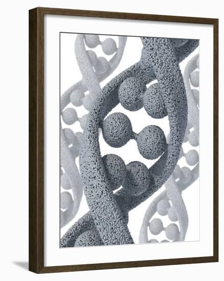 DNA Molecule, Artwork-David Mack-Framed Photographic Print