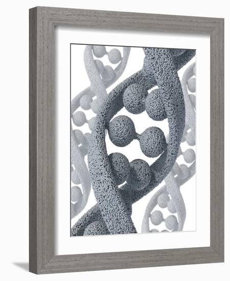 DNA Molecule, Artwork-David Mack-Framed Photographic Print